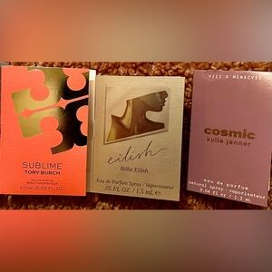 Sample bundle Tory Burch, Kylie Jenner, Billie Eilish